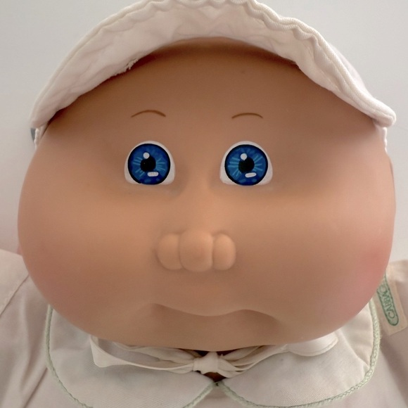 Vintage Coleco Cabbage Patch Preemie Blonde Hair with Blue Eyes - Picture 13 of 15